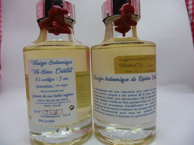 Vinaigre balsamique vin blanc cristal - 10 cl
