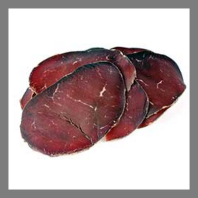 Boeuf chiffonnade de boeuf séché