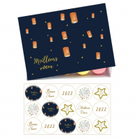 Coffret meilleurs voeux x15 personnalisés