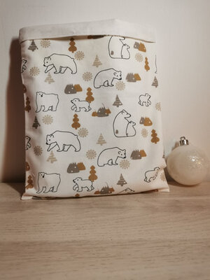 Pochette à livre ours