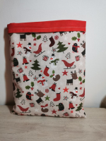 Pochette à livre animaux noël
