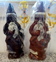 Père noël debout lait