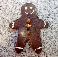 Bonhomme chocolat noir