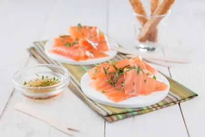 Carpaccio saumon fume aux épices 100g