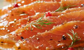 Carpaccio de saumon fume a l'aneth* 100g