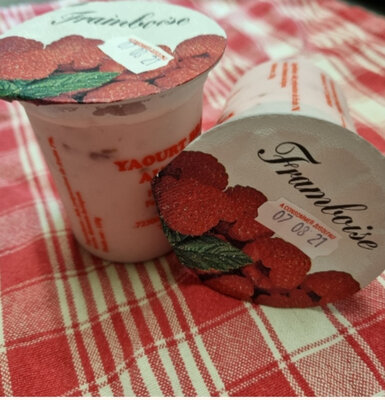 Yaourt à l'unité brassé à la framboise