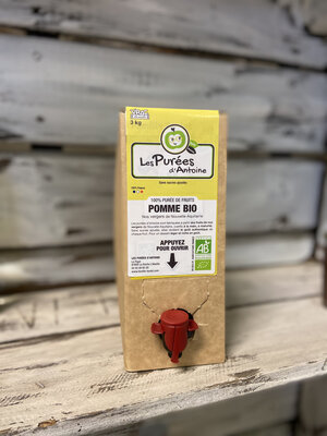 Purée pommes bio bib de 3 kg