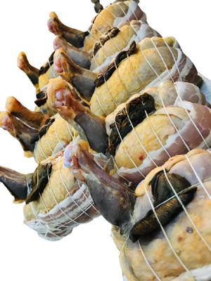 Suprême de pintade farce cèpes