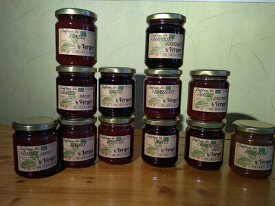 Confiture de framboise-coco bio