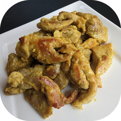 Emincé curry-coco