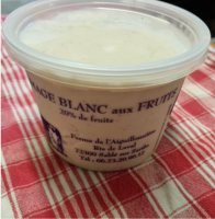 Fromage blanc lissé à la rhubarbe