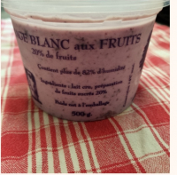 Fromage blanc lissé à la mûre