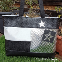 Sac à main noir/argent