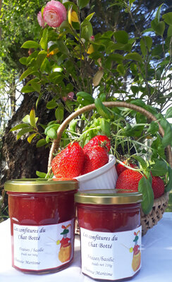 Confiture de fraise au basilic