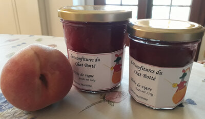 Confiture de pêche de vigne