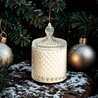 Bougie bonbonnière noël sous le sapin