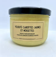 Velouté carottes jaunes et noisette