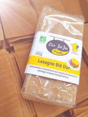 Pâte à lasagne blé dur bio