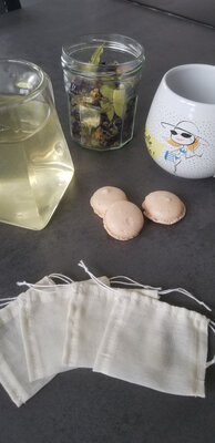 Sachet à thé réutilisable