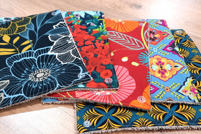 Essuie tout lavable 'indigo'
