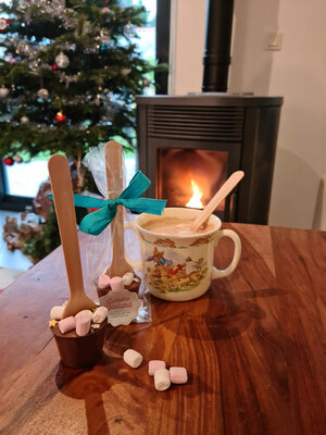Cuillère à chocolat chaud