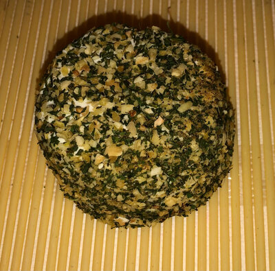 Crottin de chèvre herbes piquantes.