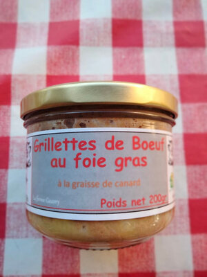 Grillettes de boeuf au foie gras - 200gr
