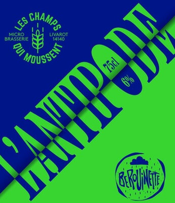 Bière artisanale bio éphémère - antipode 75cl