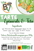Tarte épinard & feta 4/5 personnes