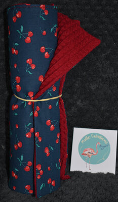 4 feuilles essuie tout lavable 'cerises'