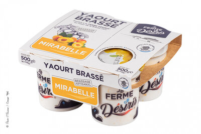 Yaourts brassés mirabelle