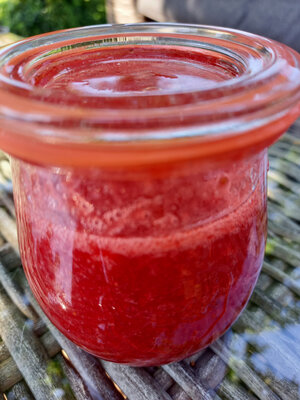Coulis fraise groseille
