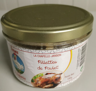 Rillettes de poulet nature -180g