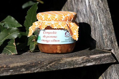 Compotée de pomme orange citron