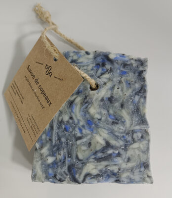 Savon de copeau bleu