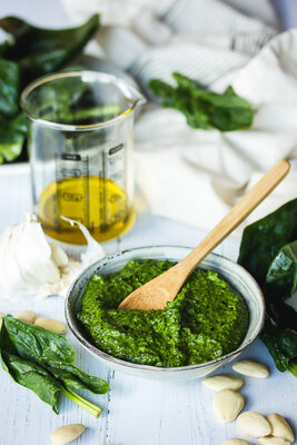 Pesto ail des ours frais / épinard sauvage