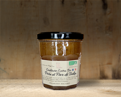 Confiture de poire et fève de tonka bio