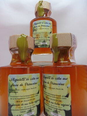 Aigrelette de cidre aux fleurs de primevères