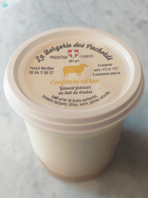 Yaourt au lait de brebis citron