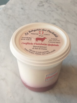 Yaourt au lait de brebis framboise