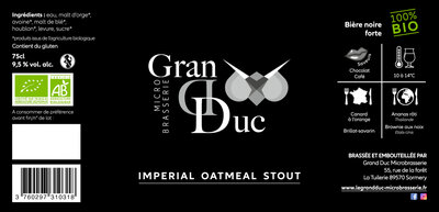 Imperial oatmeal stout 75cl