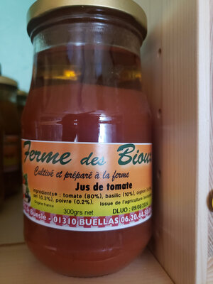 Jus de tomates bio