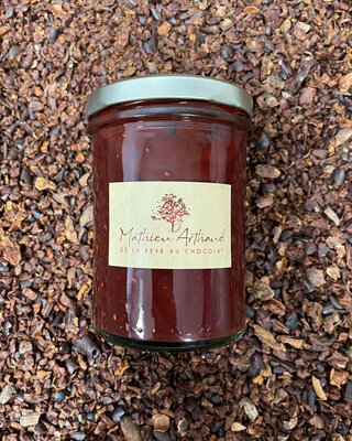 Confiture framboise-chocolat de madagascar