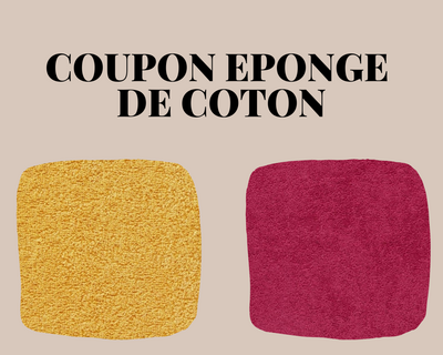 Coupon éponge de coton