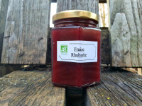 Confiture fraise / rhubarbe bio