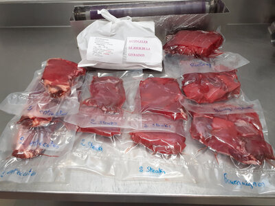 Colis decouverte viande de boeuf