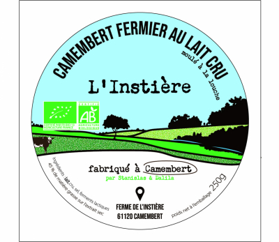 Camembert de l'instière + crème cru pot 200 g