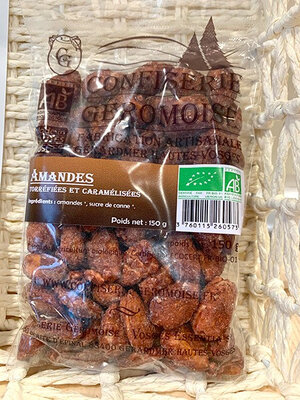 Amandes torréfiées et caramélisées