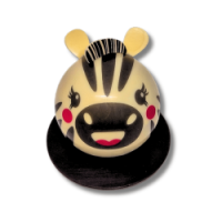 Zèbre 'ziggy' chocolat noir