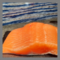 Pavé de truite frais de l'isere